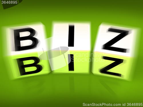 Image of Biz Blocks Displays Business Occupation Pursuit or field