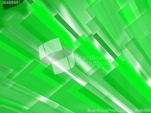 Image of Green Bars Background Means Abstract Art Or Digital Design