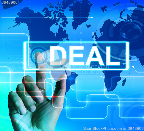 Image of Deal Map Displays Worldwide or International Agreement