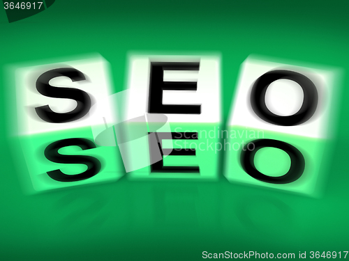 Image of SEO Blocks Displays Search Engine Optimization Online