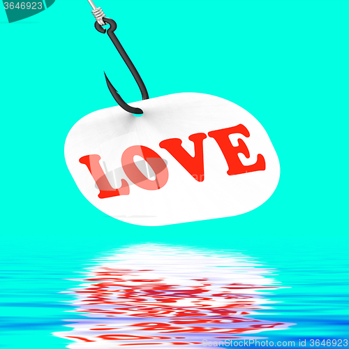 Image of Love On Hook Displays Romantic Seduction Or Flirting