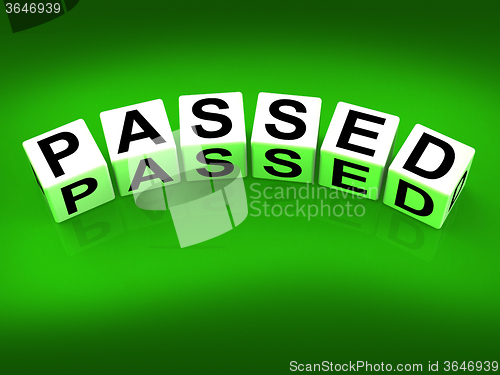 Image of Passed Blocks Refer to Satisfied Verified and Excellent Assuranc