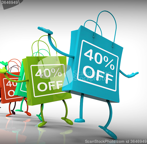 Image of Forty-Percent Off Bags Show Sales and 40 Discounts