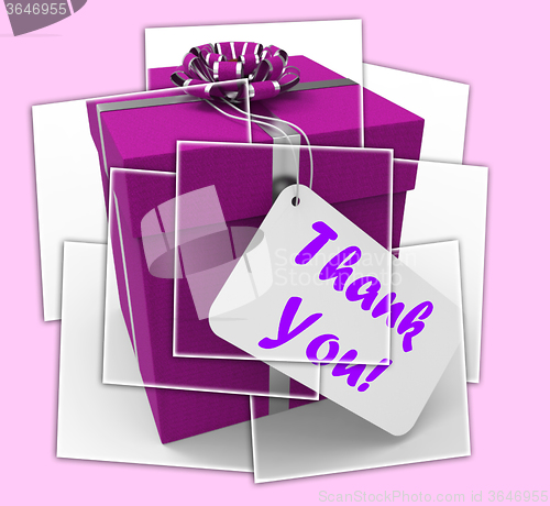Image of Thank You Gift Displays Grateful And Appreciative