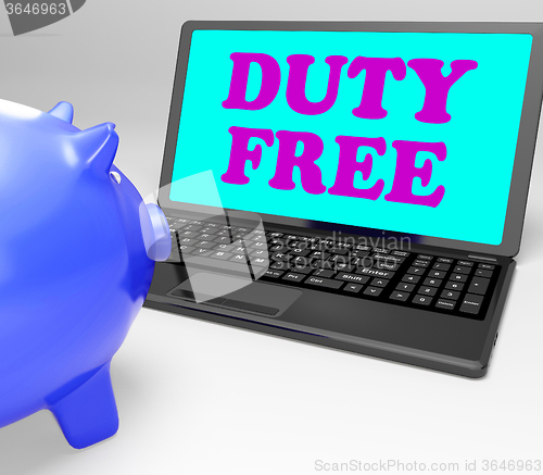 Image of Duty Free Laptop Shows No Tax On Goods