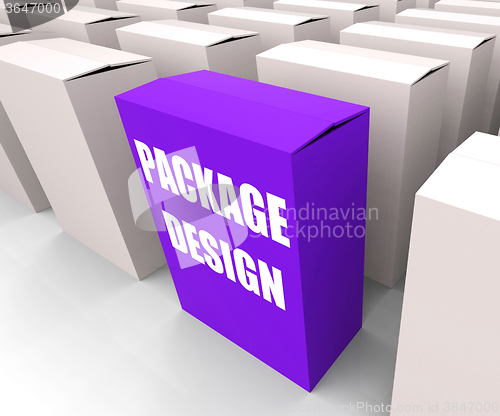 Image of Package Design Box Infers Designing Packages or Containers