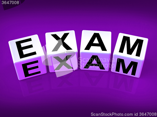 Image of Exam Blocks Show Examination Review and Assessment