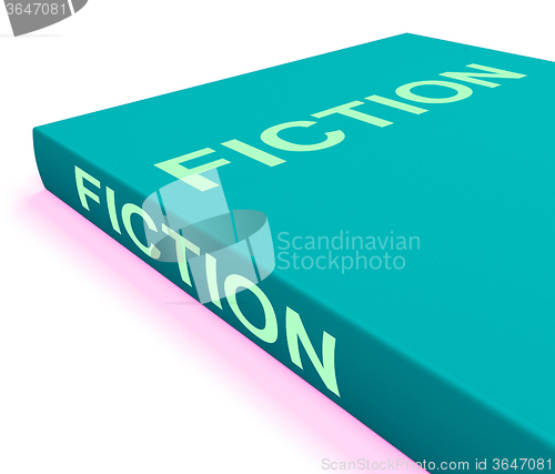 Image of Fiction Book Shows Books With Imaginary Stories