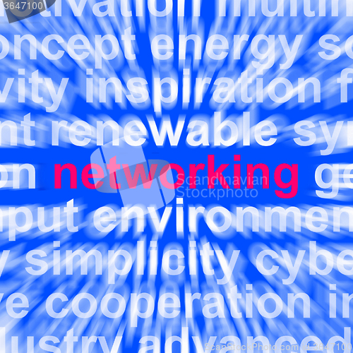 Image of Networking Word Means Making Contacts And Business Networks