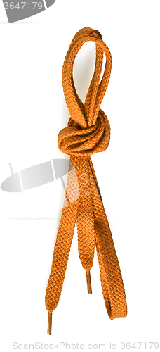 Image of yellow shoe lace