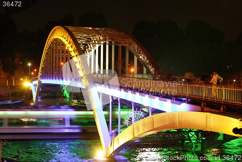 Image of Paris -  night bridge