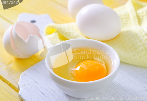 Image of raw eggs