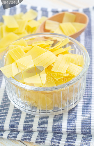 Image of raw pasta