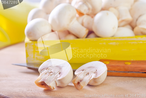 Image of raw mushroom