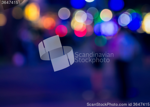 Image of Defocused christmas sreet