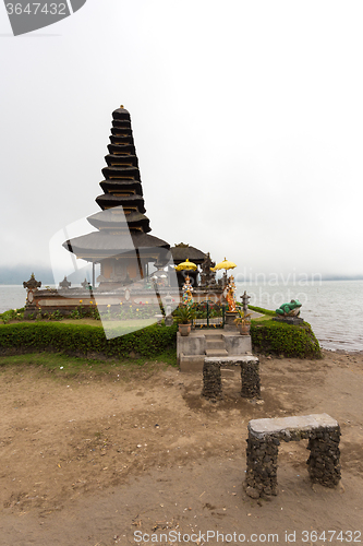 Image of Pura Ulun Danu water temple on a lake Beratan. Bali