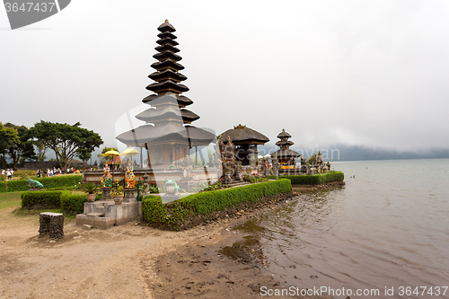 Image of Pura Ulun Danu water temple on a lake Beratan. Bali