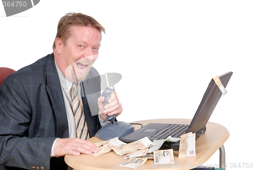 Image of Laughing stock exchange trader