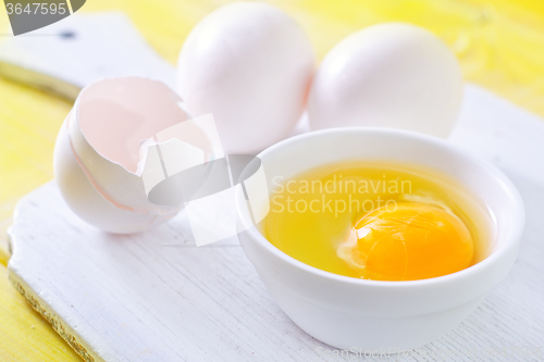 Image of raw eggs