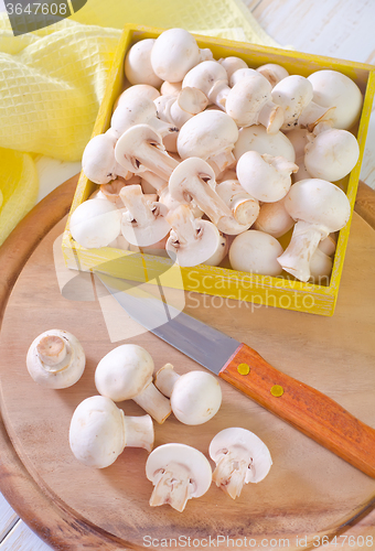 Image of raw mushroom