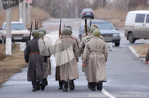 Image of Red Army. WWII reenacting