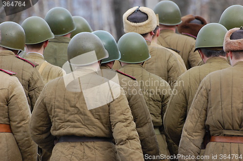 Image of Red Army. WWII reenacting
