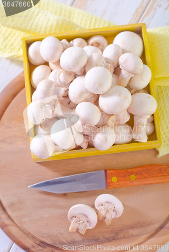 Image of raw mushroom