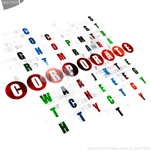 Image of Finance concept: Corporate in Crossword Puzzle