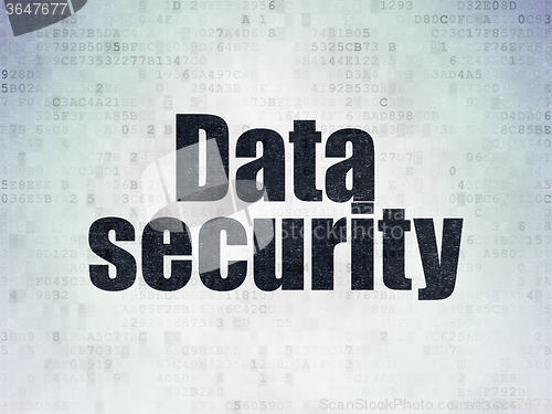 Image of Privacy concept: Data Security on Digital Paper background