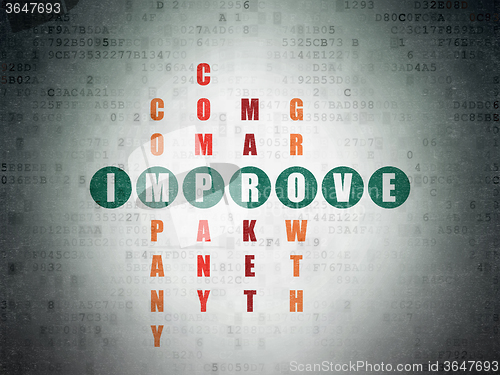 Image of Business concept: Improve in Crossword Puzzle