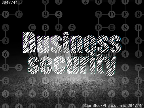 Image of Security concept: Business Security in grunge dark room