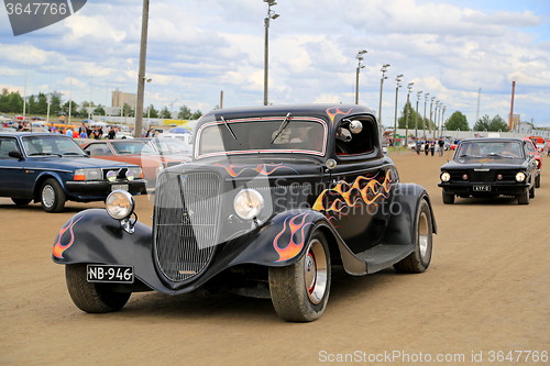 Image of Tuned up Classic Ford Hot Rod Car