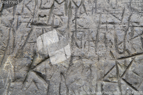 Image of damaged concrete wall 