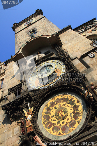 Image of Prague tower clock 