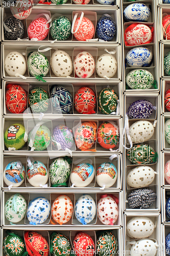 Image of easter eggs background