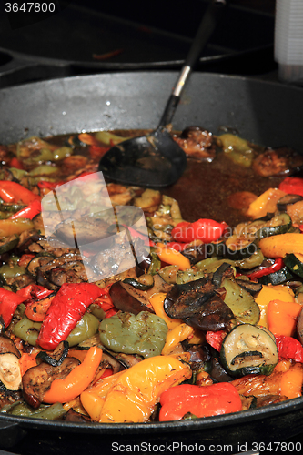 Image of vegetable big pan