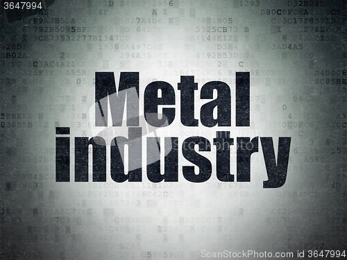 Image of Industry concept: Metal Industry on Digital Paper background