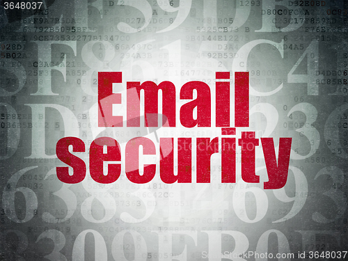 Image of Safety concept: Email Security on Digital Paper background