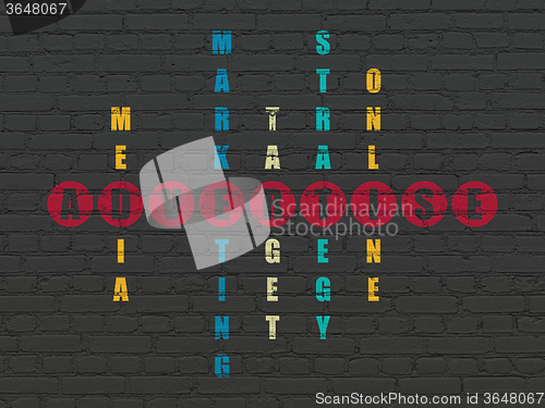Image of Advertising concept: Advertise in Crossword Puzzle