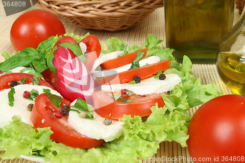 Image of Tomato and cheese salad