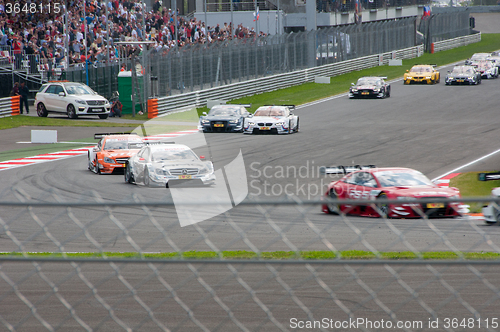 Image of DTM (Deutsche Tourenwagen Meisterschaft) on MRW (Moscow RaceWay), Moscow, Russia, 2013-08-04