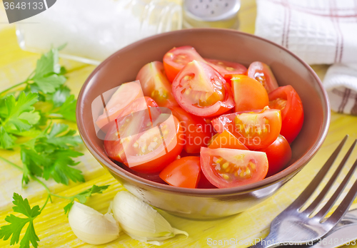 Image of salad from tomato