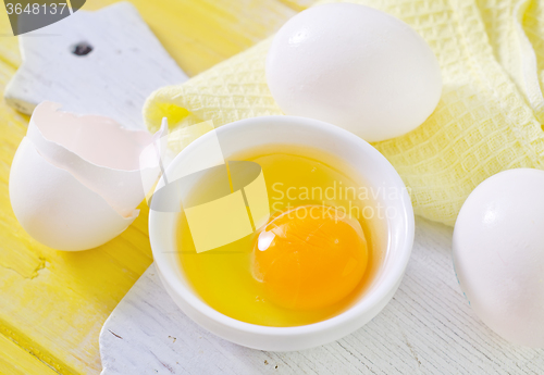 Image of raw eggs