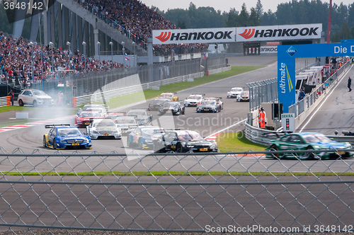 Image of DTM (Deutsche Tourenwagen Meisterschaft) on MRW (Moscow RaceWay), Moscow, Russia, 2013-08-04