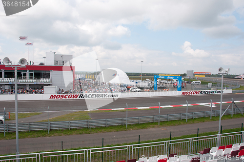 Image of DTM (Deutsche Tourenwagen Meisterschaft) on MRW (Moscow RaceWay), Moscow, Russia, 2013-08-04