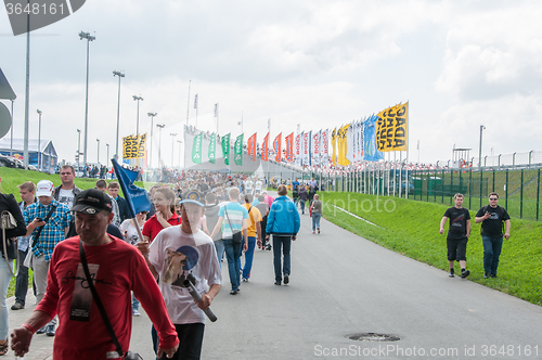 Image of DTM (Deutsche Tourenwagen Meisterschaft) on MRW (Moscow RaceWay), Moscow, Russia, 2013-08-04