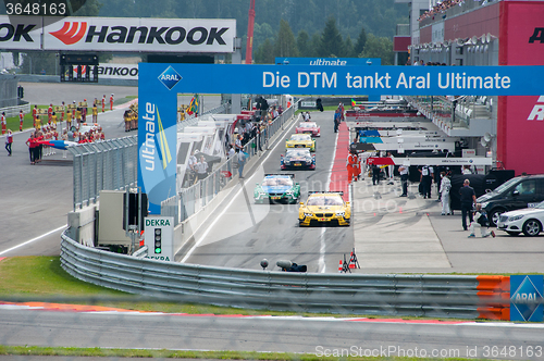 Image of DTM (Deutsche Tourenwagen Meisterschaft) on MRW (Moscow RaceWay), Moscow, Russia, 2013-08-04