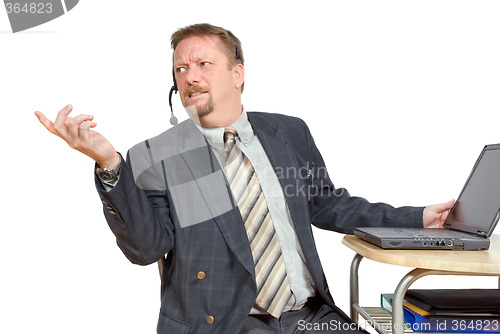 Image of Inquiring businessman