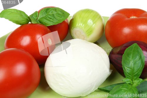 Image of Tomatos and mozarella