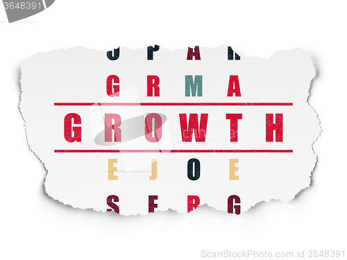 Image of Business concept: Growth in Crossword Puzzle